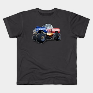 Cartoon monster truck Kids T-Shirt